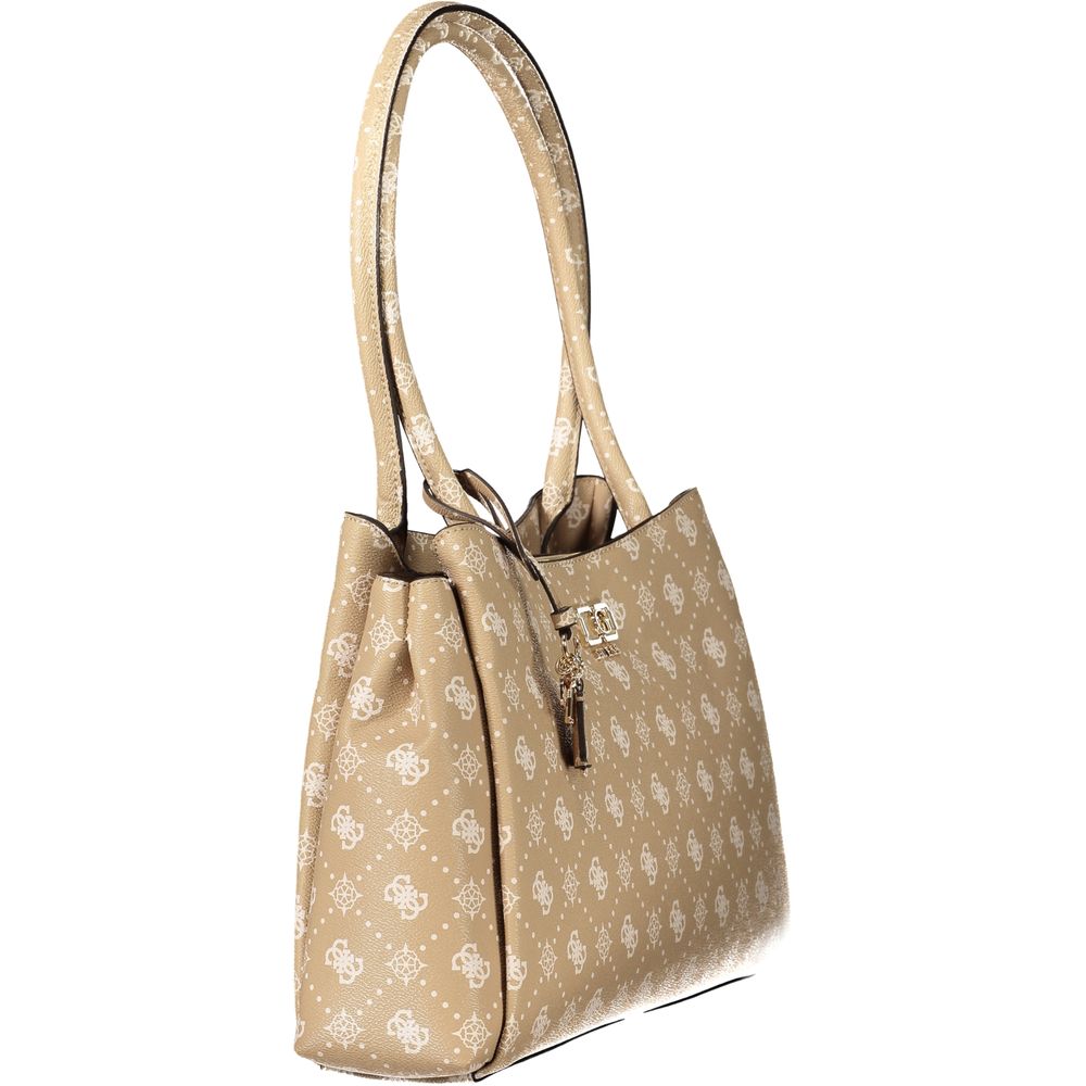Guess Jeans Beige Polyurethane Women Handbag - Luxury Boutique Co
