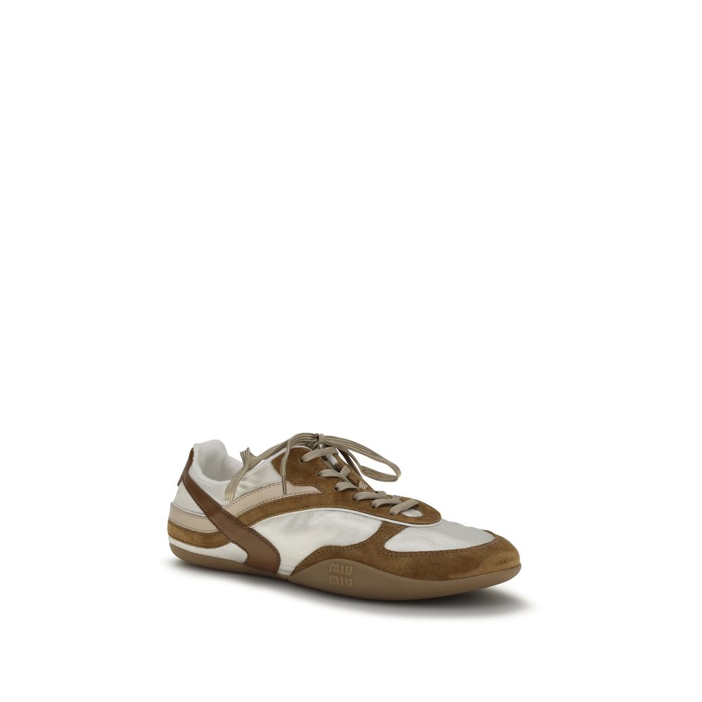 Miu Miu Multicolor Calf Leather Bos Taurus Athletic Sneakers - Luxury Boutique Co