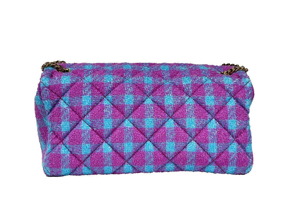 Versace Wool Lurex Medium Shoulder Crossbody Bag - Luxury Boutique Co