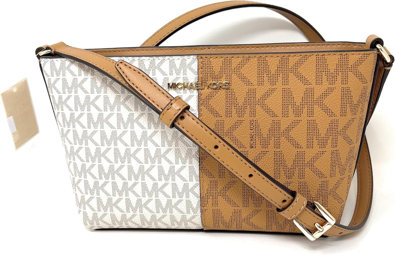 Michael Kors Jet Set - Small Two-Tone Logo Crossbody Bag - Luxury Boutique Co