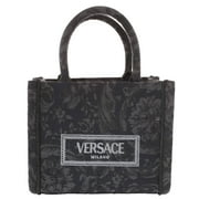 Versace Women'S 'Extra Small Athena' Shopping Bag Black - Luxury Boutique Co