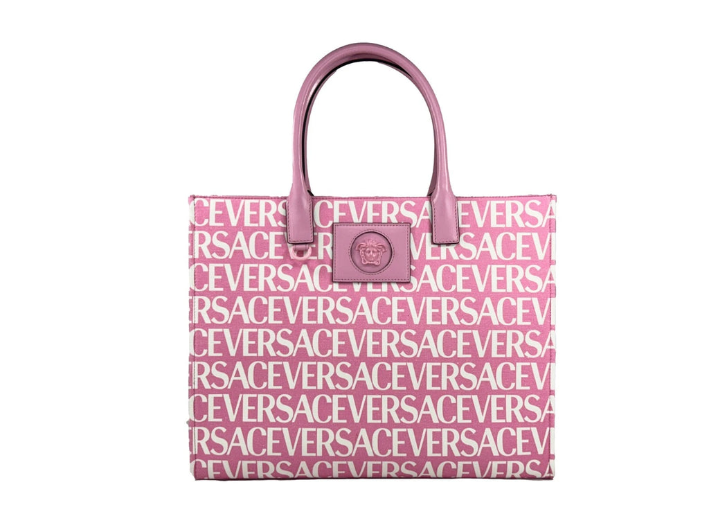 Versace Medusa Large Canvas Large Tote Bag Baby Pink - Luxury Boutique Co