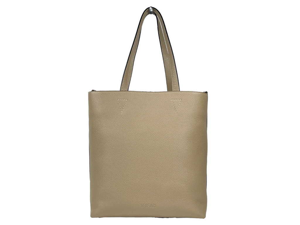 Versace Medusa Large Leather Tote Bag With Pouch - Luxury Boutique Co