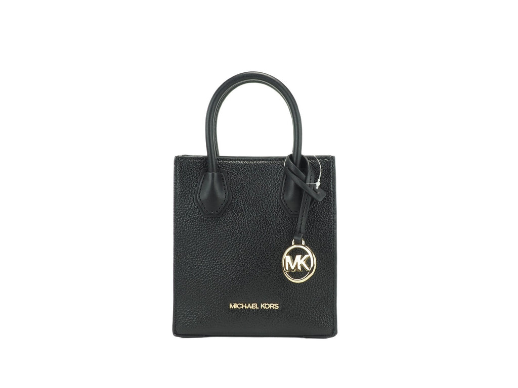 Michael Kors Women'S Leather XS Mercer Crossbody Black Solid - Luxury Boutique Co