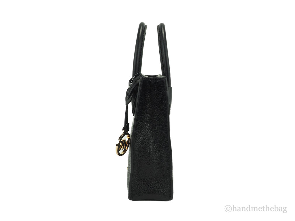 Michael Kors Women'S Leather XS Mercer Crossbody Black Solid - Luxury Boutique Co