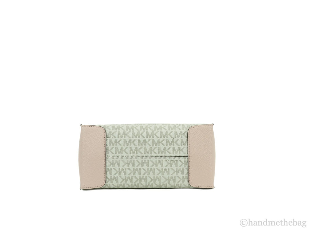 Michael Kors MICHAEL KORS Mercer 35S1GM9M2B Medium Logo And Leather Accordion Crossbody Bag In Powder Blush Multi - Luxury Boutique Co