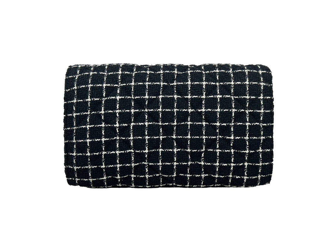 Versace Wallet On A Chain Fabric Black Crossbody Bag - Luxury Boutique Co