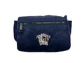 Versace Medusa Navy Nylon Belt Bag Waist Fanny Pack Purse - Luxury Boutique Co