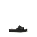 Moncler Black Rubber Flat Sandals - Luxury Boutique Co
