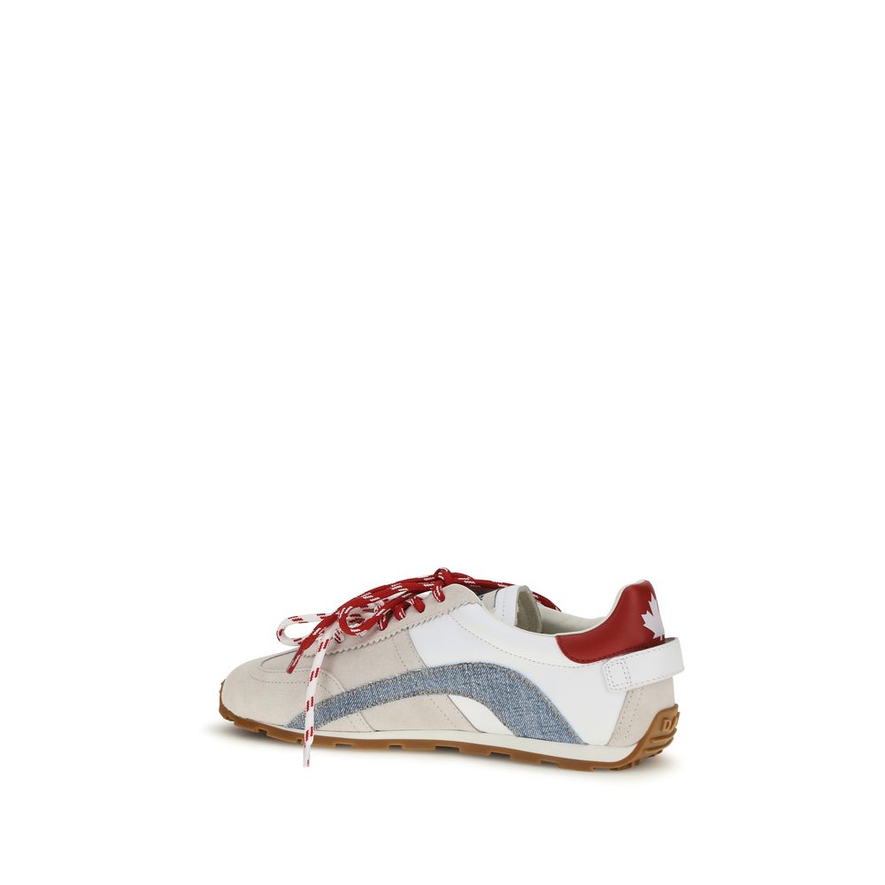 Dsquared² Multicolor Calf Leather Bos Taurus Low Top Sneakers - Luxury Boutique Co