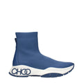 Jimmy Choo Blue Fabric Ankle Boots - Luxury Boutique Co