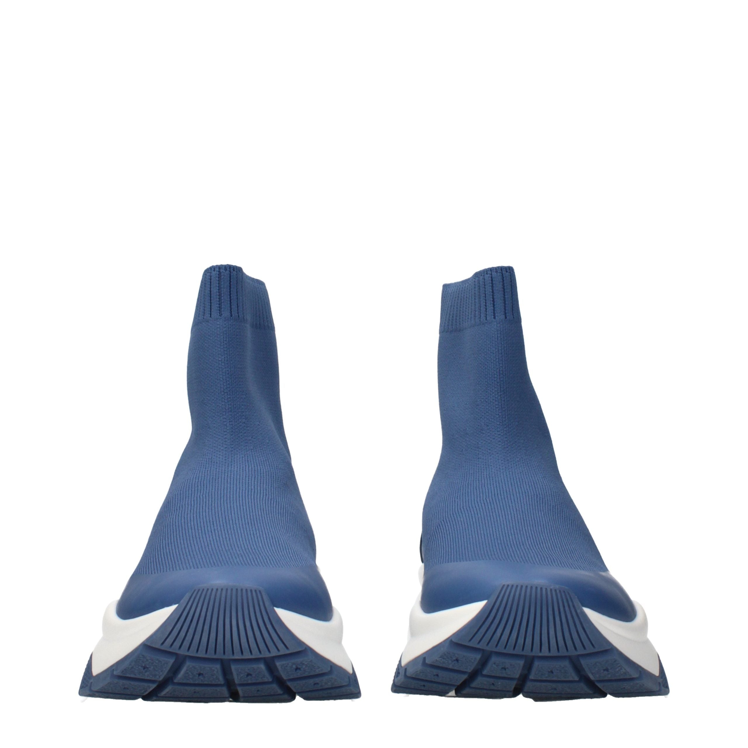 Jimmy Choo Blue Fabric Ankle Boots - Luxury Boutique Co