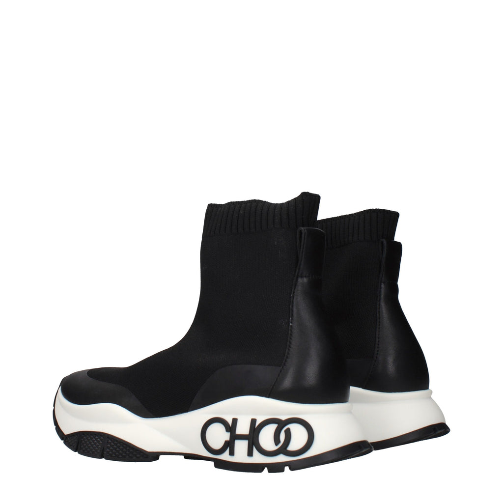 Jimmy Choo Black Fabric Ankle Boots - Luxury Boutique Co