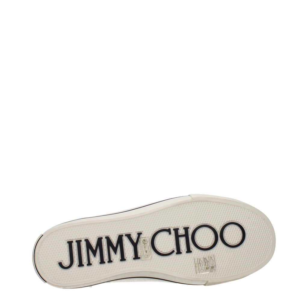 Jimmy Choo Beige Fabric Low Top Sneakers - Luxury Boutique Co
