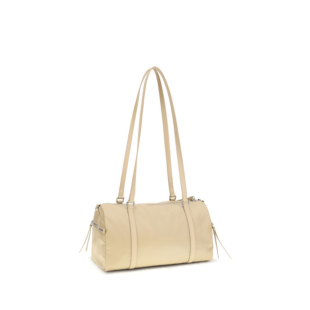 Prada Beige Polyamide Shoulder Bag - Luxury Boutique Co