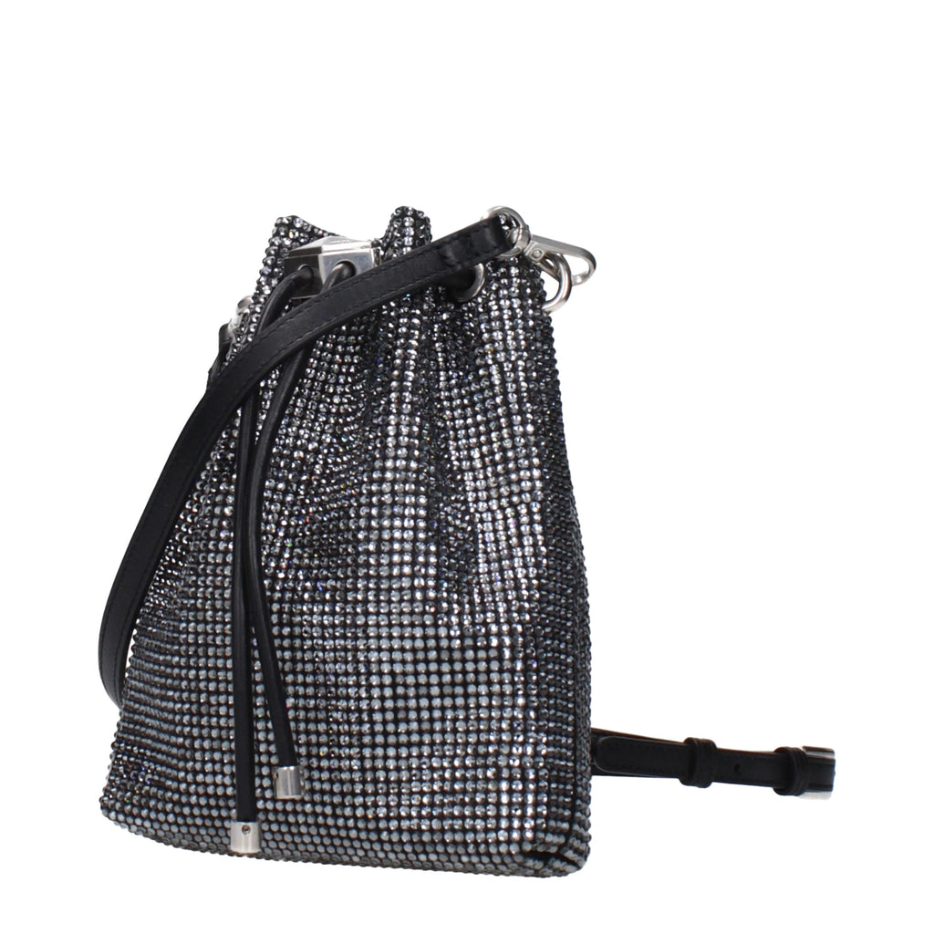 Jimmy Choo Black Satin Crossbody Bag - Luxury Boutique Co