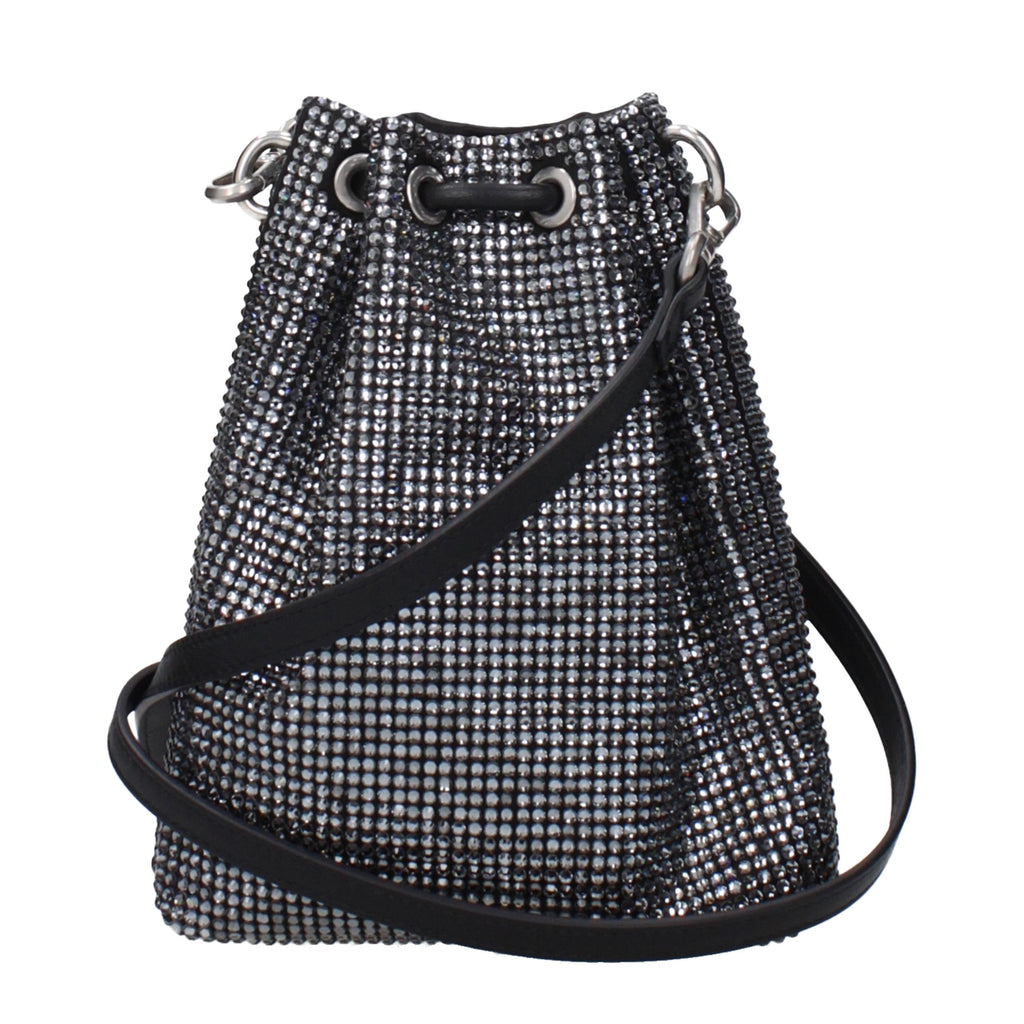 Jimmy Choo Black Satin Crossbody Bag - Luxury Boutique Co