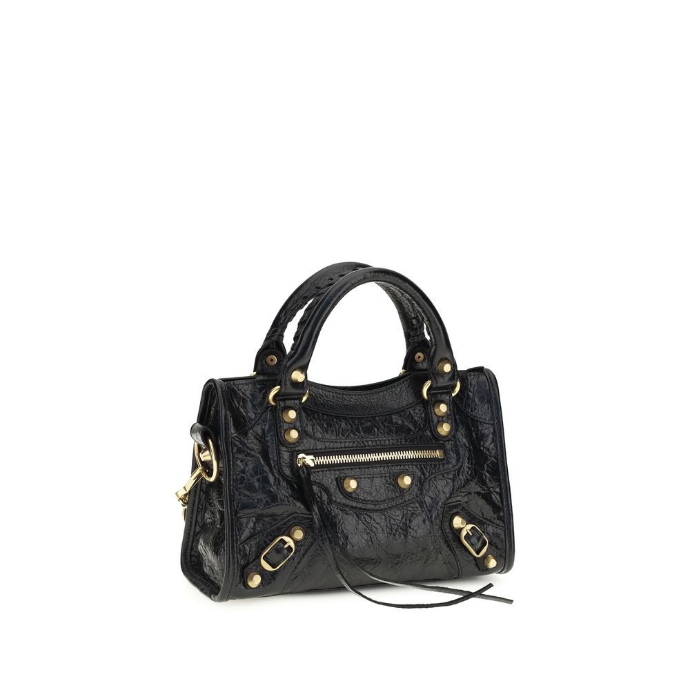 Balenciaga Black Lamb Ovis Aries Aries Handbag - Luxury Boutique Co