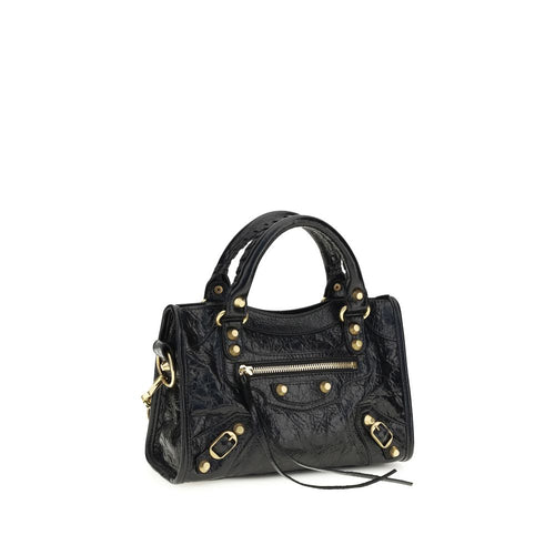 Balenciaga Black Lamb Ovis Aries Aries Handbag - Luxury Boutique Co