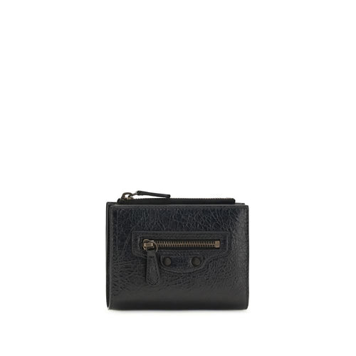 Balenciaga Black Lamb Ovis Aries Aries Wallet - Luxury Boutique Co