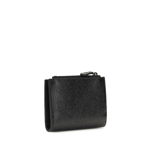 Balenciaga Black Lamb Ovis Aries Aries Wallet - Luxury Boutique Co