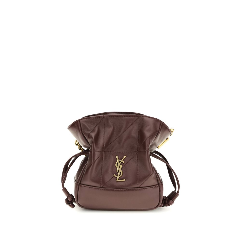 Saint Laurent Bordeaux Lamb Ovis Aries Aries Clutch Bag - Luxury Boutique Co