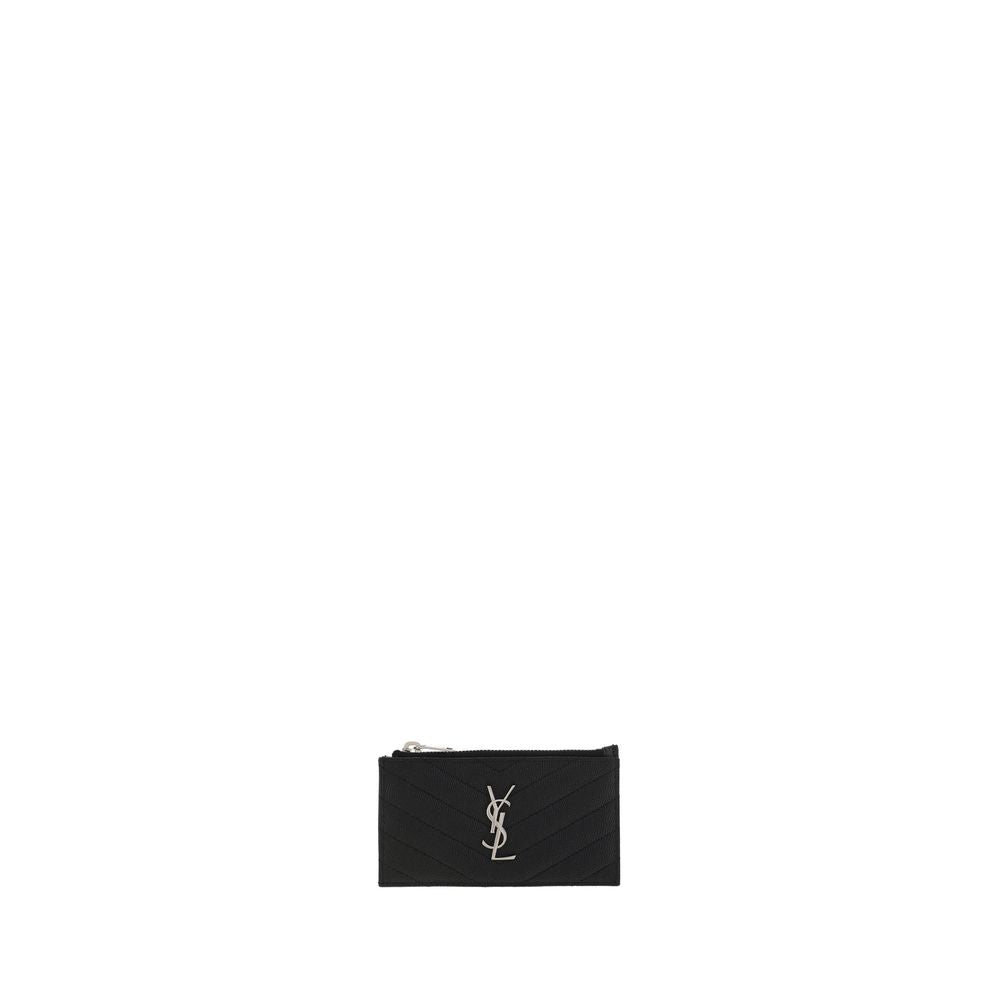 Saint Laurent Black Calf Leather Bos Taurus Wallet - Luxury Boutique Co