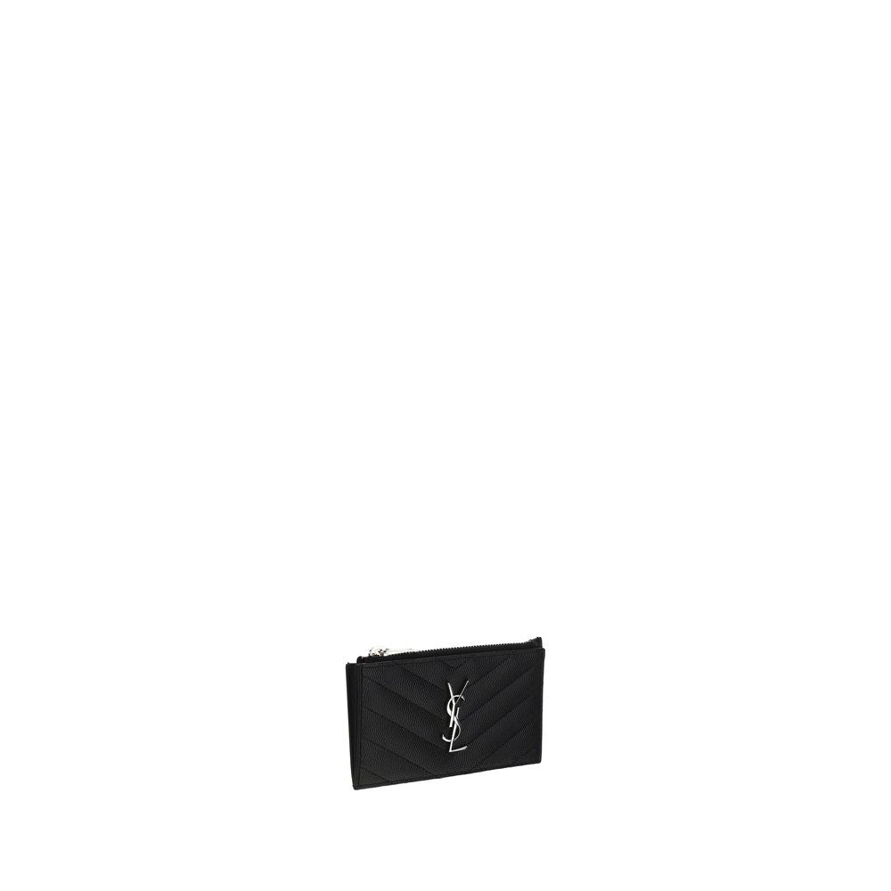 Saint Laurent Black Calf Leather Bos Taurus Wallet - Luxury Boutique Co