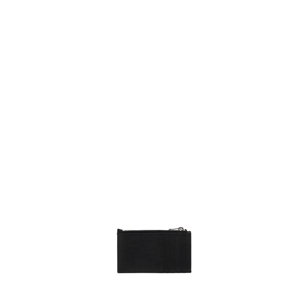 Saint Laurent Black Calf Leather Bos Taurus Wallet - Luxury Boutique Co