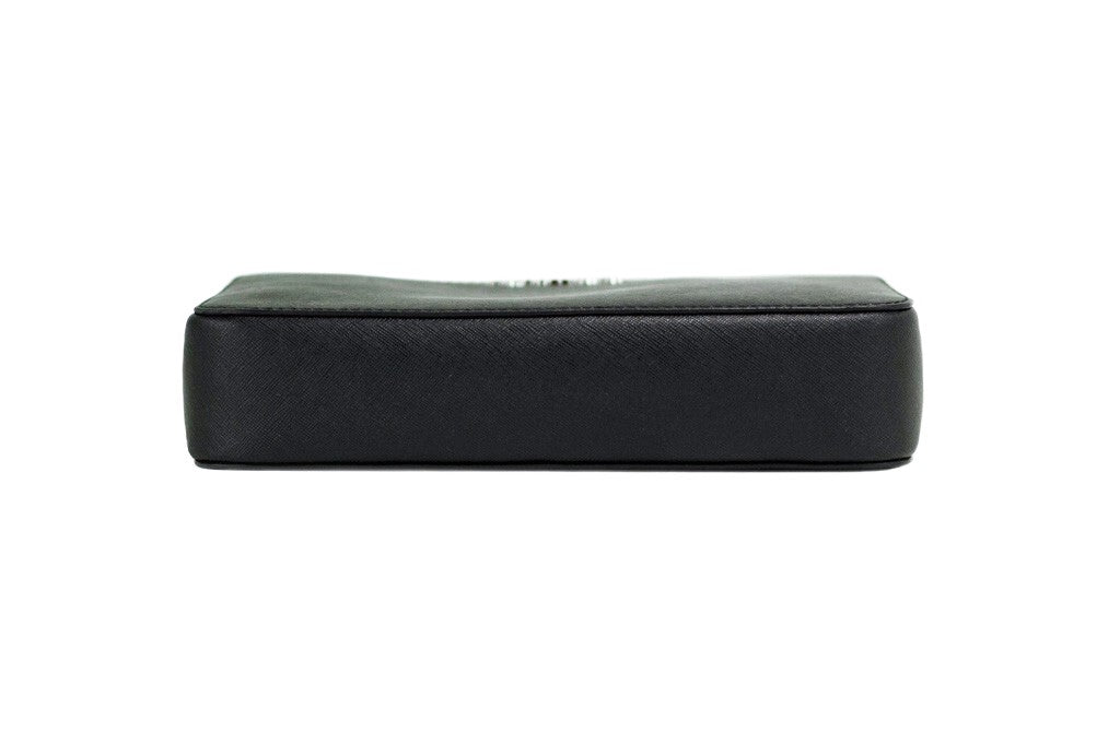 Michael Kors Jet Set Large East West Black Saffiano Leather Crossbody Handbag - Luxury Boutique Co
