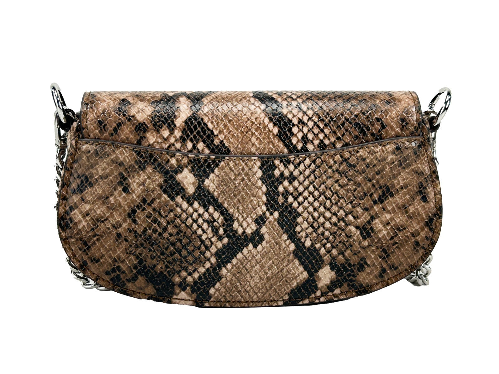 Michael Kors Mila Small Snakeskin Messenger Crossbody Bag - Luxury Boutique Co