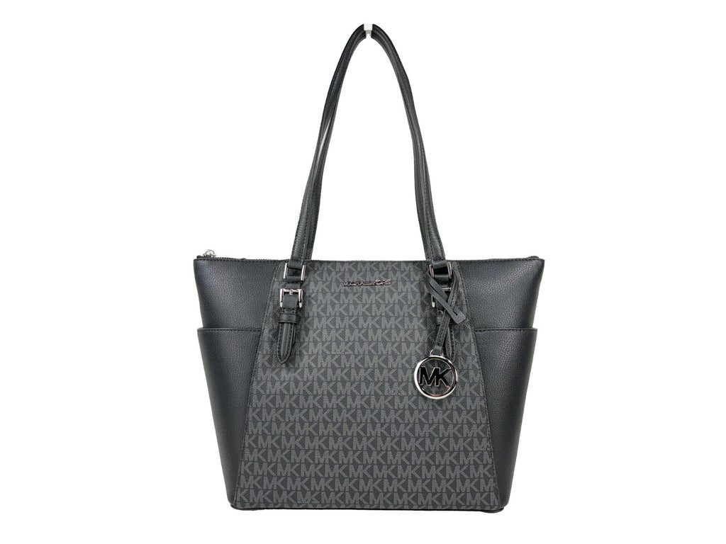 Michael Kors Charlotte Leather Top Zip Tote Bag - Luxury Boutique Co