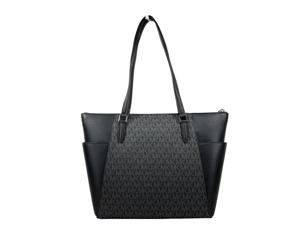 Michael Kors Charlotte Leather Top Zip Tote Bag - Luxury Boutique Co