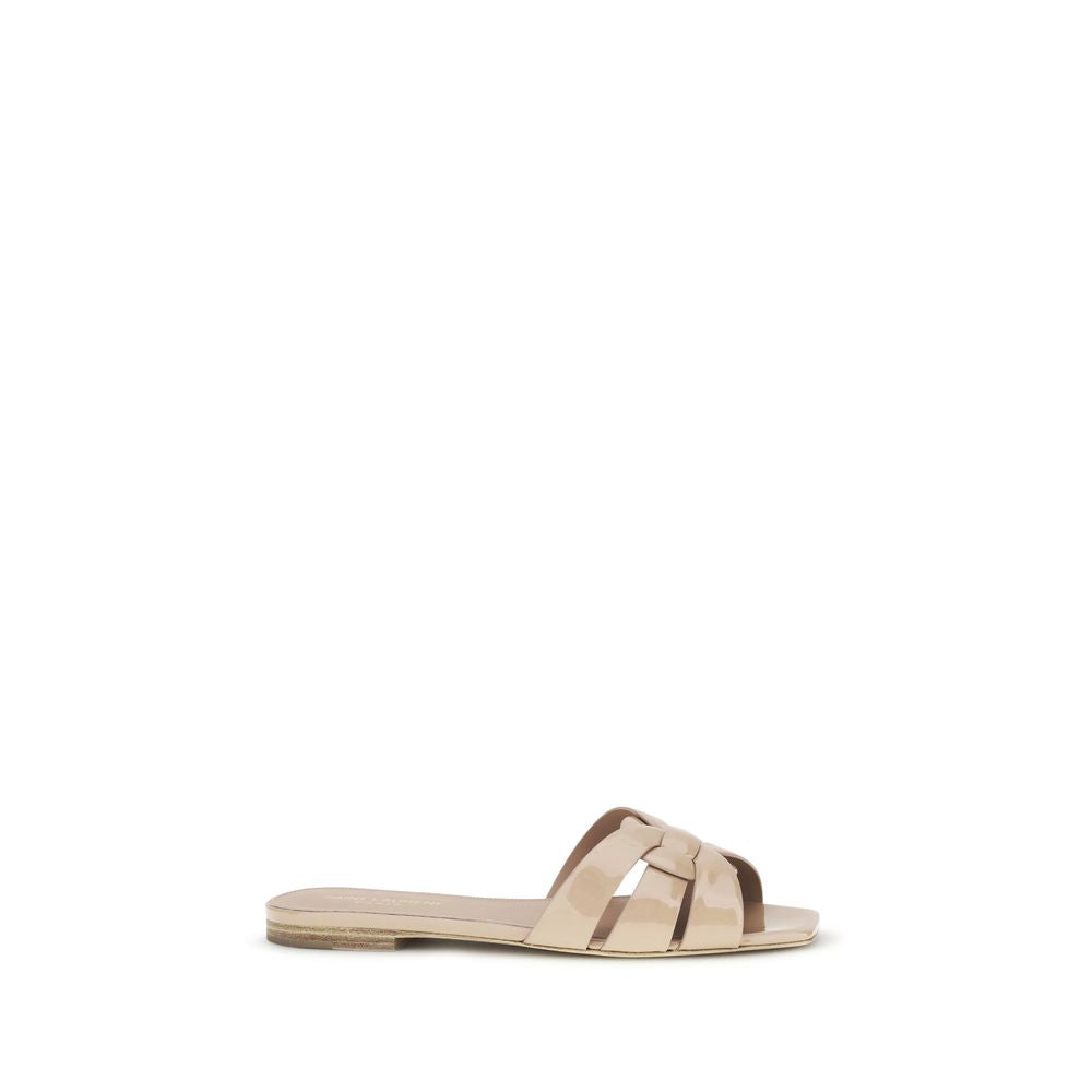 Saint Laurent Multicolor Calf Leather Bos Taurus Flat Sandals - Luxury Boutique Co