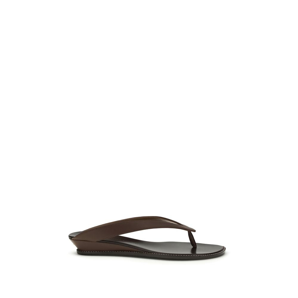 Giuseppe Zanotti Brown Calf Leather Bos Taurus Platform Sandals - Luxury Boutique Co