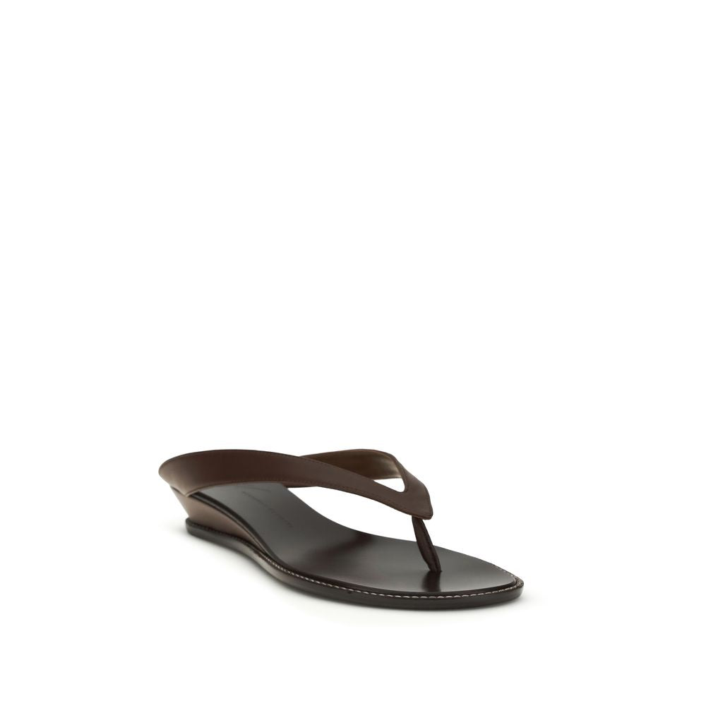 Giuseppe Zanotti Brown Calf Leather Bos Taurus Platform Sandals - Luxury Boutique Co