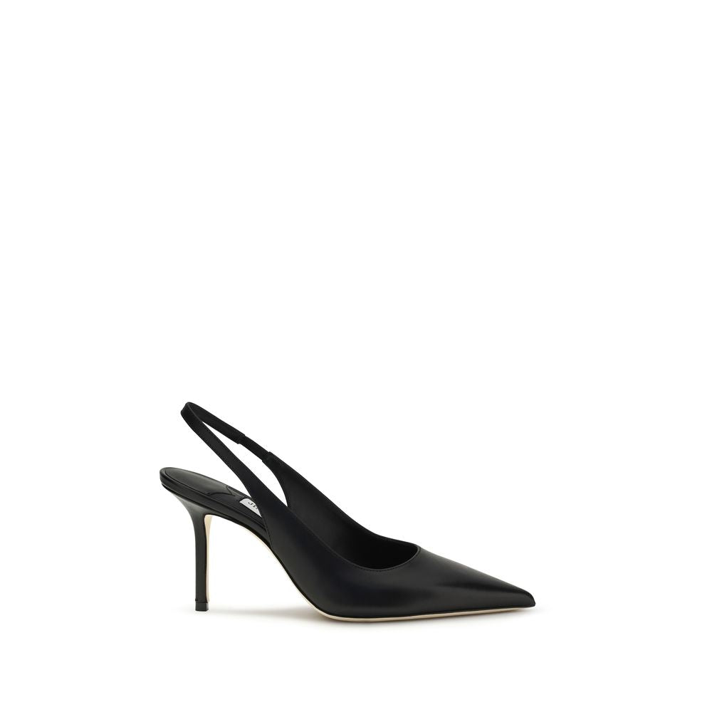 Jimmy Choo Black Calf Leather Bos Taurus Platform Pumps - Luxury Boutique Co