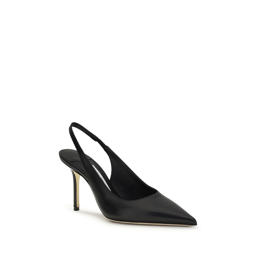 Jimmy Choo Black Calf Leather Bos Taurus Platform Pumps - Luxury Boutique Co