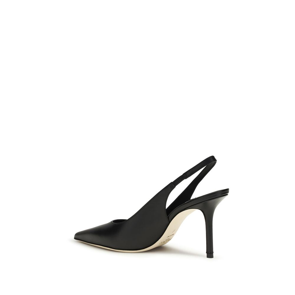 Jimmy Choo Black Calf Leather Bos Taurus Platform Pumps - Luxury Boutique Co