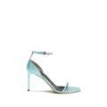 Tom Ford Blue Calf Leather Bos Taurus Stiletto Heel Sandals - Luxury Boutique Co
