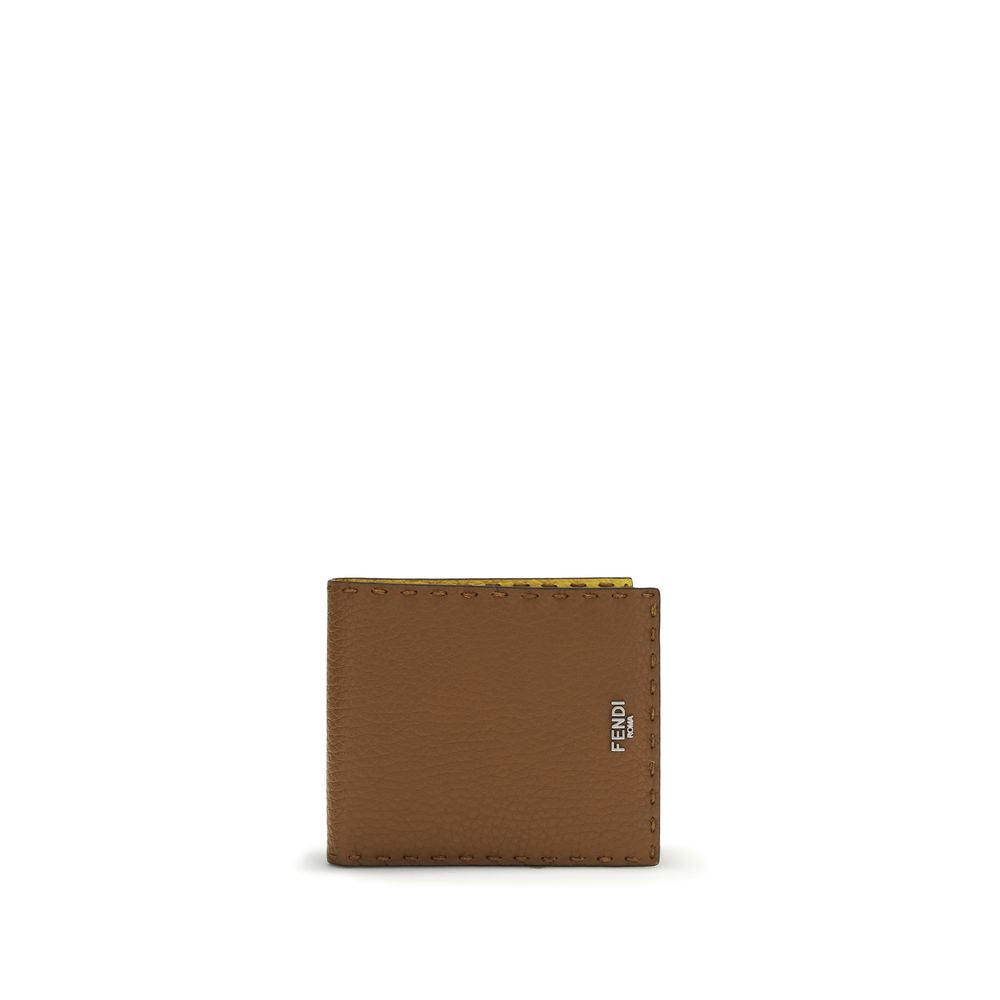 Fendi Brown Calf Leather Bos Taurus Wallet - Luxury Boutique Co