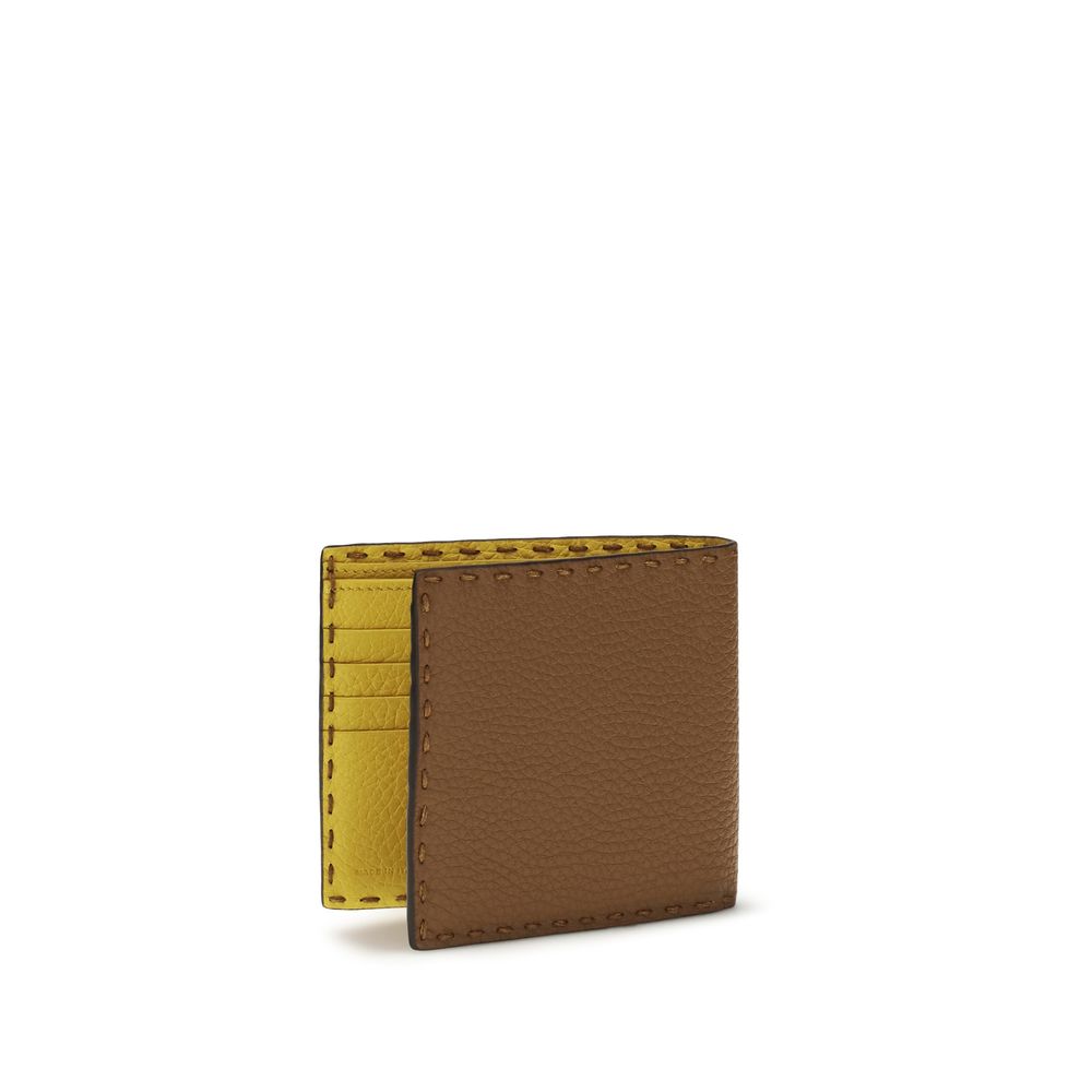 Fendi Brown Calf Leather Bos Taurus Wallet - Luxury Boutique Co