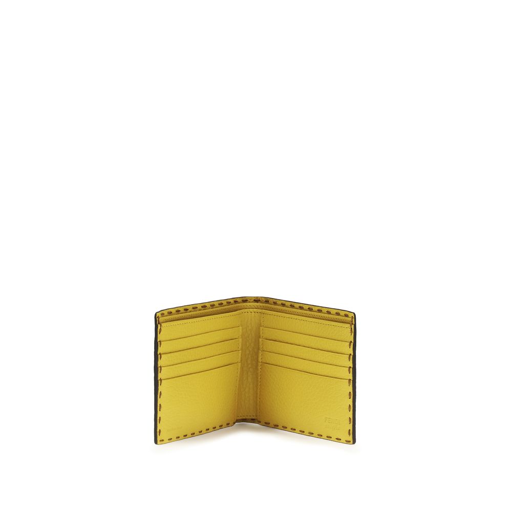 Fendi Brown Calf Leather Bos Taurus Wallet - Luxury Boutique Co