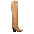 Jimmy Choo Beige Leather Ankle Boots - Luxury Boutique Co