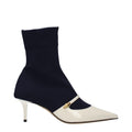 Jimmy Choo Blue Fabric Ankle Boots - Luxury Boutique Co