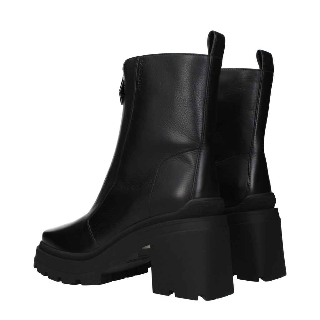 Jimmy Choo Black Leather Ankle Boots - Luxury Boutique Co