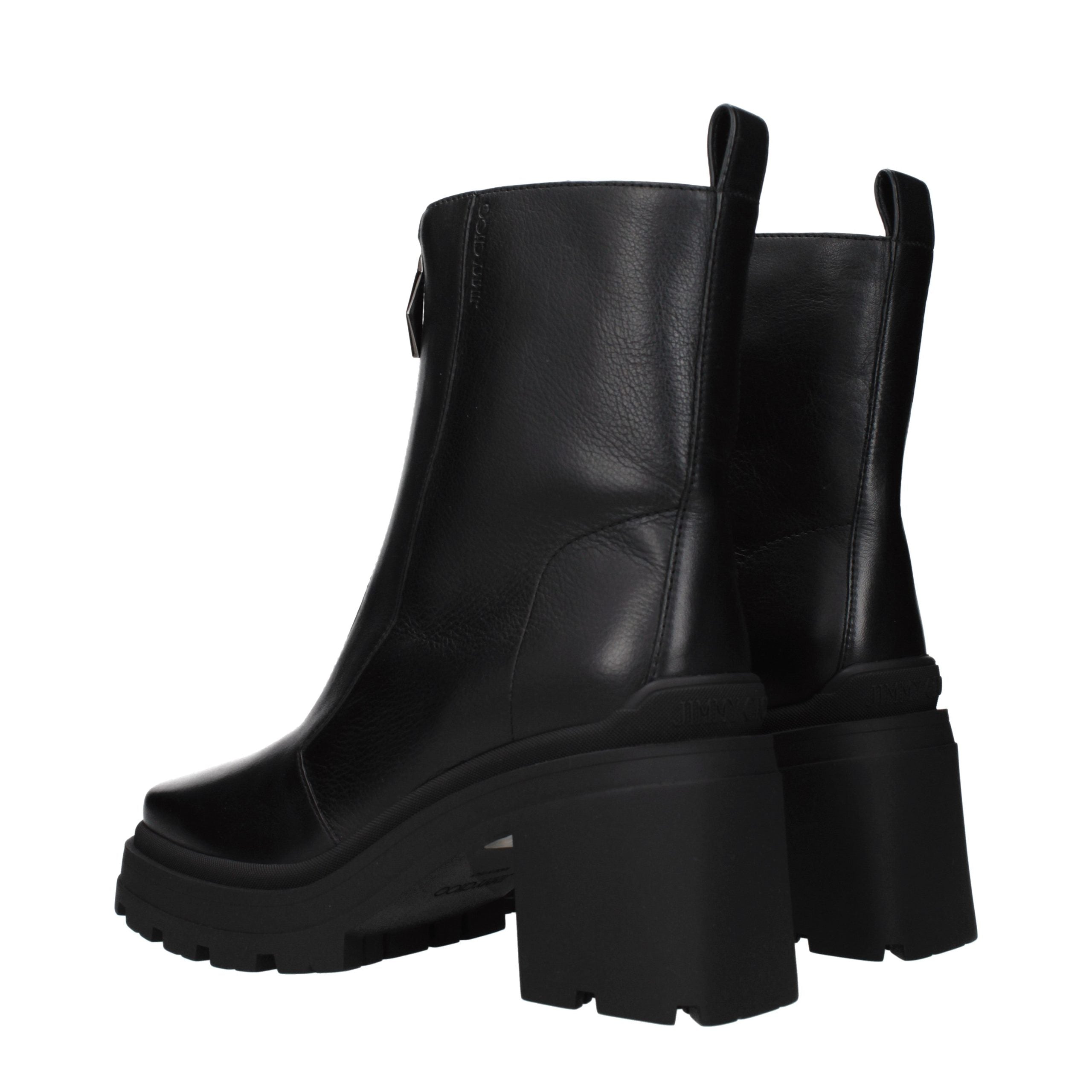 Jimmy Choo Black Leather Ankle Boots - Luxury Boutique Co