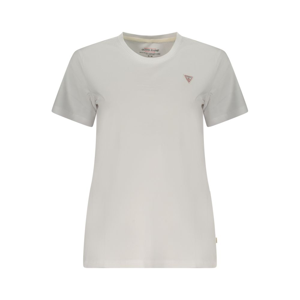 Camiseta blanca de algodón Guess para mujer
