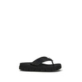 Prada Brown Calf Leather Bos Taurus Flat Sandals - Luxury Boutique Co