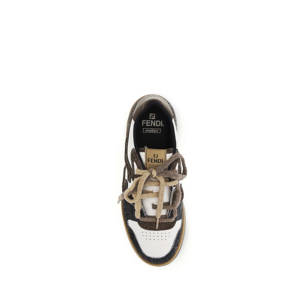 Fendi Multicolor Calf Leather Bos Taurus Low Top Sneakers - Luxury Boutique Co